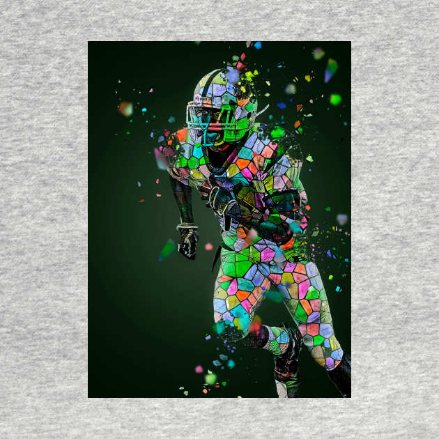 Live life in colour - American football player by Montanescu